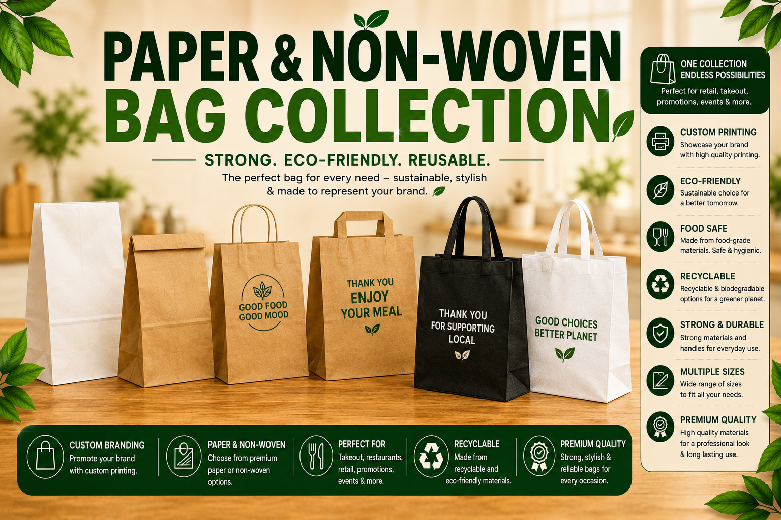 Paper & Non-woven Bag Collection