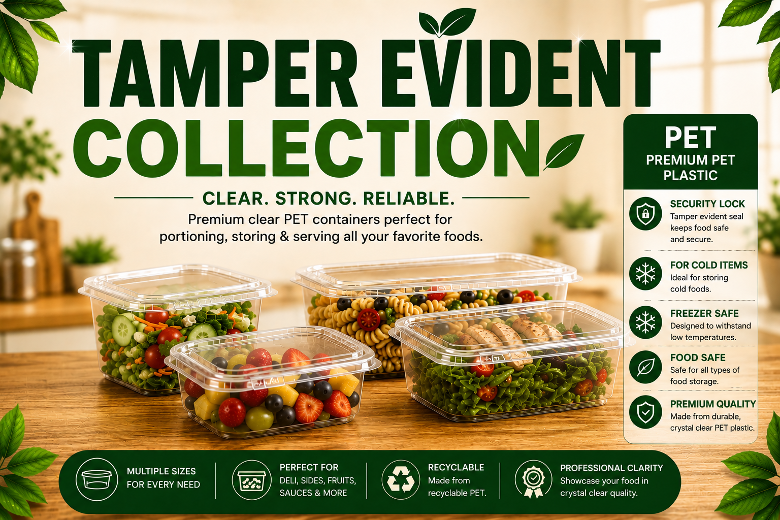 Tamper Evident PET collection