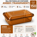Transparent amber color food container