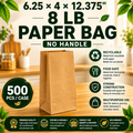 8LB paper bags