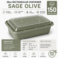 Sage olive color food container