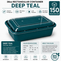 Deep teal color food container