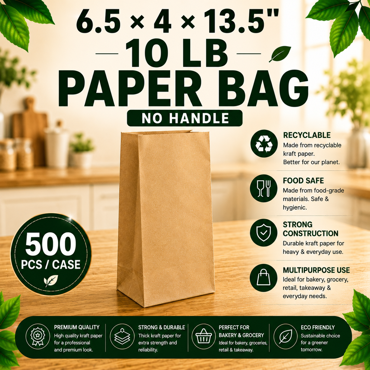 10LB paper bags