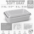 Soft gray color food container