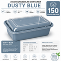 Dusty blue color food container