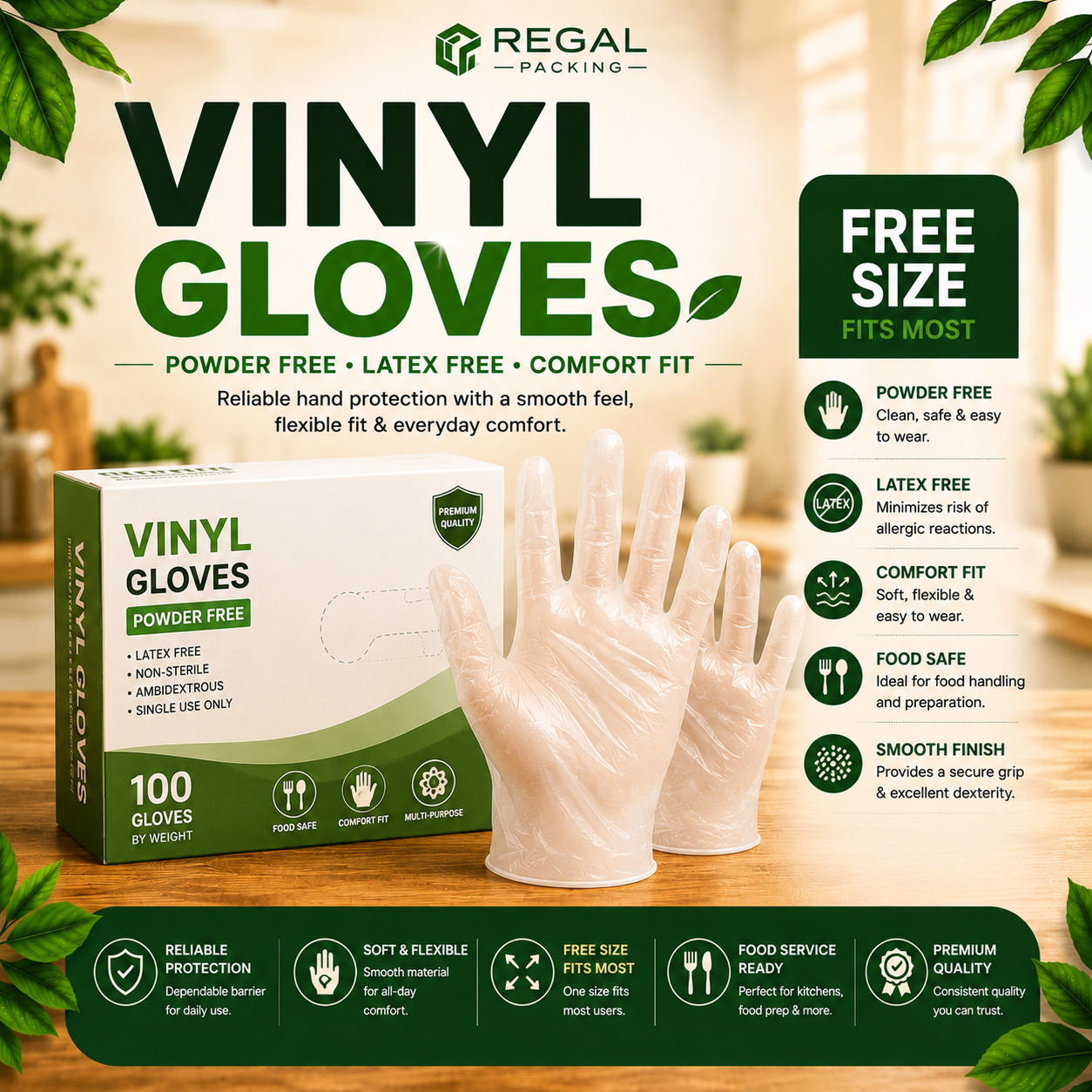 Disposable Vinyl Gloves