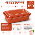 Terra cotta color food container