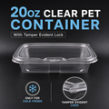 20oz Tamper Evident  PET container