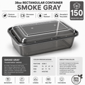 Smoke gray color food container