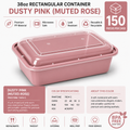 Dusty pink color food container