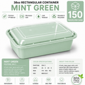 Mint green color food container