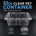 32oz Tamper Evident  PET container