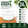 24 OZ Round Food Container