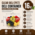 PET 16OZ clear Deli container