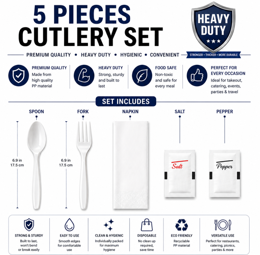5- Pieces Cutlery kit