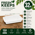 32OZ Rectangular Food Container