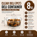 PET 8OZ clear Deli container