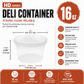 HD-Series 16OZ Deli container