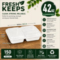 3-Compartment Rectangular Container
